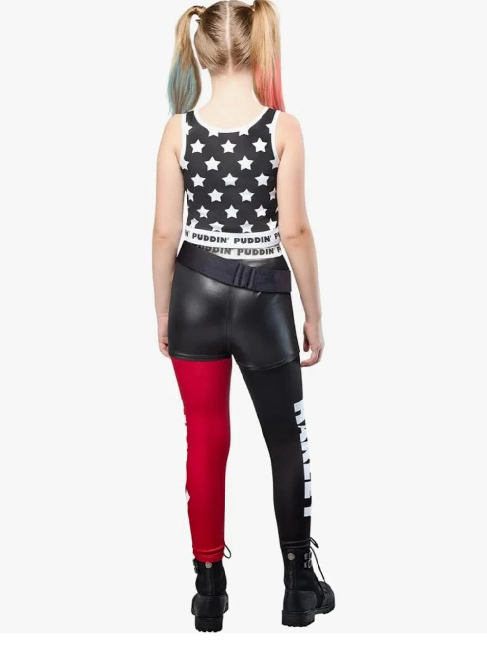 Harley Quinn Girls Halloween Costume 5 Piece Set Small 6 / 7 New Outfit DC Comic